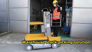 Electric Aerial Order Picker for Efficient Warehouse using 
