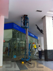 10m Single Mast Blue Hydraulic Lift Ladder 120kg Load For Office Buildings