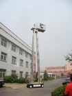 Four Mast Scissor Lift Work Platform Self Propelled 10m For Office Buildings