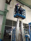 Push Around Vertical Mast Lift , 12 Meter Working Height Electric Work Platform