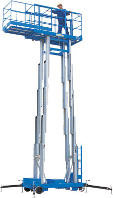 Stable Performance Aerial Lift Platform , 6 Meter Four Mast Hydraulic Cargo Lift