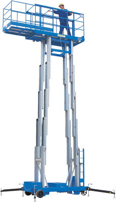 Stable Performance Aerial Lift Platform , 6 Meter Four Mast Hydraulic Cargo Lift