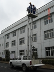 Double Mast Truck - Mounted Aerial Lift , Aluminium Work Platform For 2 Persons