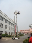 6m Aluminum Self Propelled Vertical Mast Lift Hydraulic Ladder For With 480KG Capacity