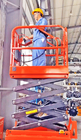 Mini Scissor Lift Platform 7.6 Meter Height For Painting And Cleaning