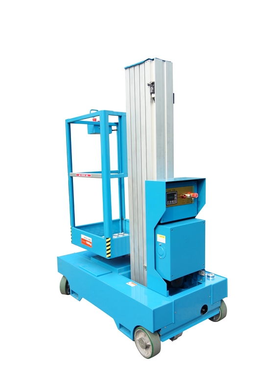 Single Mast Self Propelled Work Platform , Mobile Elevated Platform For Indoor Maintenance