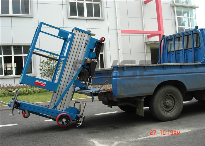 7.6 Meter Platform Height Truck Mounted Aerial Platforms Vertical For Factories
