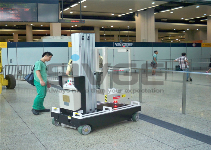 Hydraulic Elevating Platform For Supermarket , Reliable Single Person Man Lift