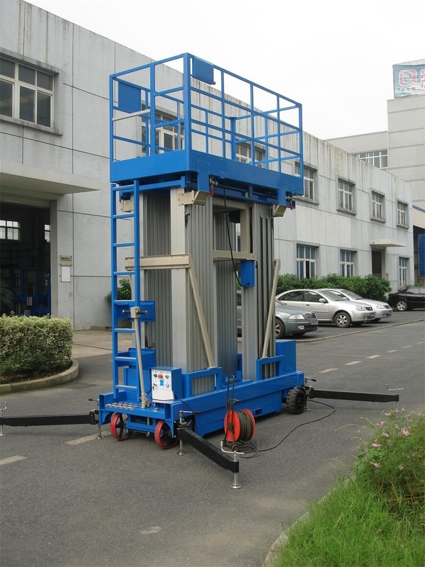 Stable Performance Aerial Lift Platform , 6 Meter Four Mast Hydraulic Cargo Lift